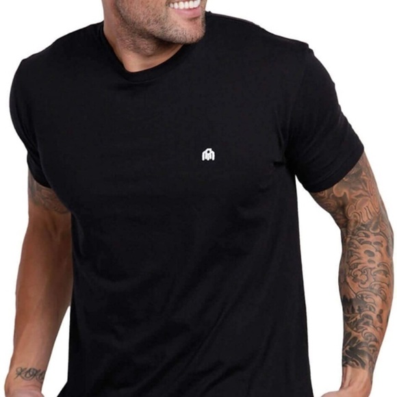 Brand New INTO THE AM Men's Fitted Modern Crew Neck Short Sleeve Logo Shirt - Picture 1 of 8